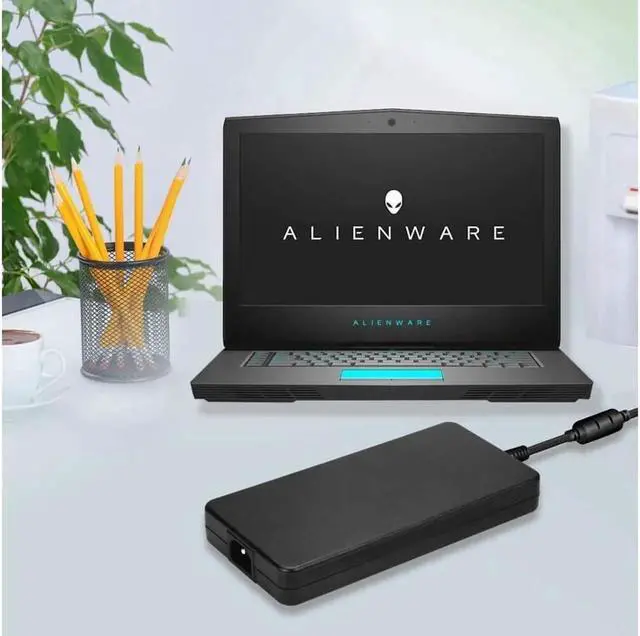 Alt view image 2 of 5 - Vszerda New 240W 19.5V 12.3A AC Charger Fit for Dell Alienware M17X M18X X51 13 15 17 R2 R3 R4 R5 Precision M6400 M6500 M6600 M6700 M6800 7710 7720 7730 Area-51m PA-9E GA240PE1-00 Power Supply Cord