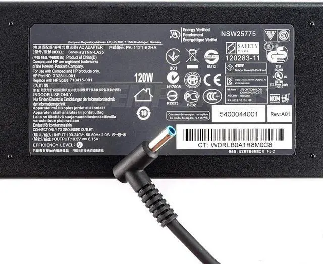 Alt view image 2 of 2 - Vszerda Fit for HP 120W AC Power Supply Adapter Charger HSTNN-LA25 732811-001 710415-001