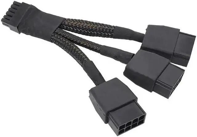 Alt view image 3 of 5 - Vszerda PCIE 12VHPWR 12Pin Connector to 3x8Pin PCI-E GPU Power Adapter Cable for Ampere RTX 3060ti 3070 3080 3090