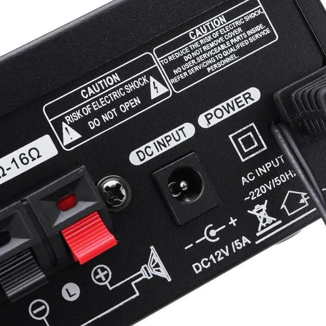 Alt view image 5 of 5 - Vszerda AV-699BT 400W 2CH bluetooth Home HiFiStereo Power Amplifier Support USB Memory Card FM Radio 220V