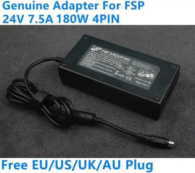 Main image of Vszerda 24V 7.5A 180W 4PIN FSP FSP180-AAAN1 FSP180-AAAN2 FSP180-AXAN1 Power Supply AC Adapter For DPS-180AB-5A Laptop Charger