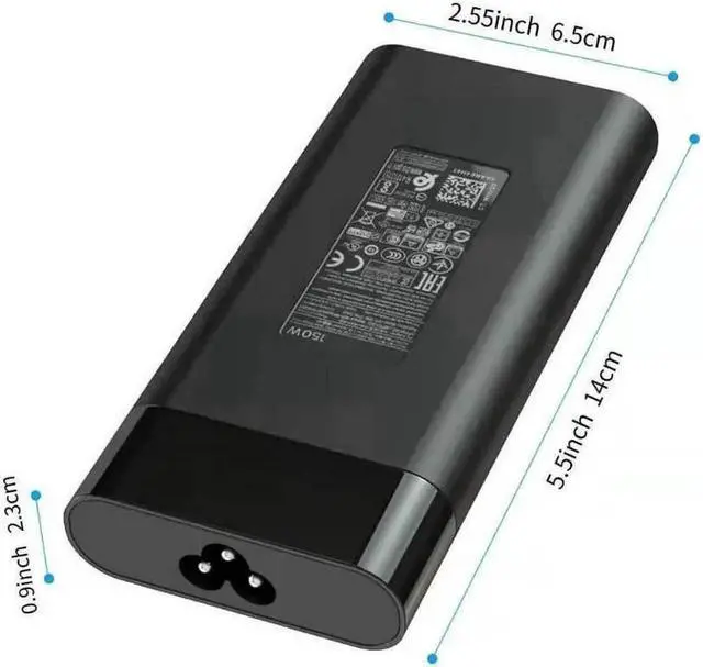 Alt view image 5 of 5 - Vszerda Slim 19.5V 7.7A 150W AC Adapter for HP OMEN 15 17/Pavilion Gaming 15 17 Laptop/Zbook 15 G3 G4 G5 G6 TPN-CA11 TPN-DA09 L32661-001 917649-850 L48757-001