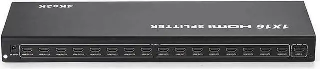 Alt view image 2 of 7 - Vszerda HDMI Splitter 16 Port 1 In 16 Out Audio Video Mirror Screen 1 to 16 HD 4K