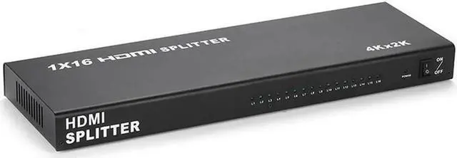 Alt view image 4 of 7 - Vszerda HDMI Splitter 16 Port 1 In 16 Out Audio Video Mirror Screen 1 to 16 HD 4K