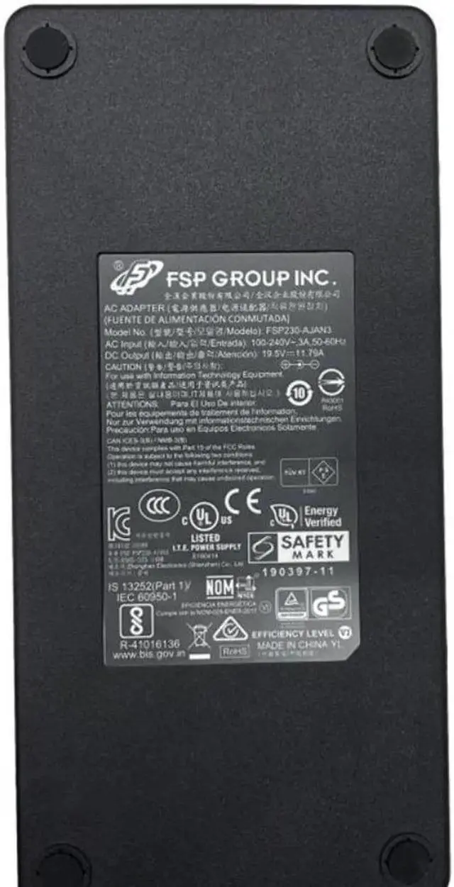 Alt view image 2 of 2 - Vszerda FSP FSP230-AJAN3 230W Charger 19.5V 11.79A AC Adapter for INTEL NUC9I NUC8I7HVK NUC8I7 BAREBONE MINI ITX PC Power Supply