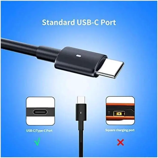 Alt view image 3 of 5 - Vszerda 130W USB/Type C AC Adapter Replacement for Dell Precision 5530 Dell XPS 15 9575 2-in-1 9570 9500 XPS 17 9700 Power Supply Adapter Cord