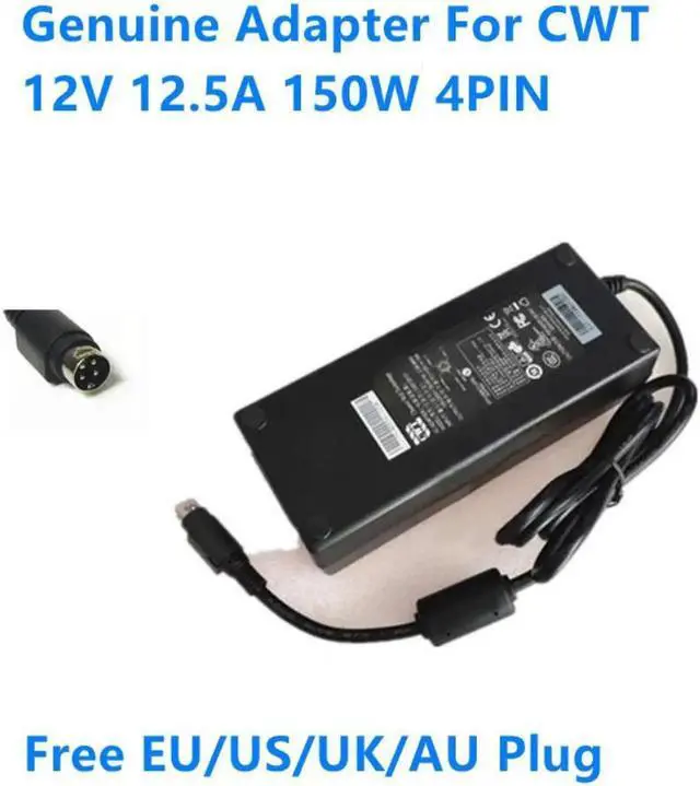 Main image of Vszerda 12V 12.5A 150W 4PIN CAD150121 KPE150F-VI AC Adapter For CWT Power Supply Charger