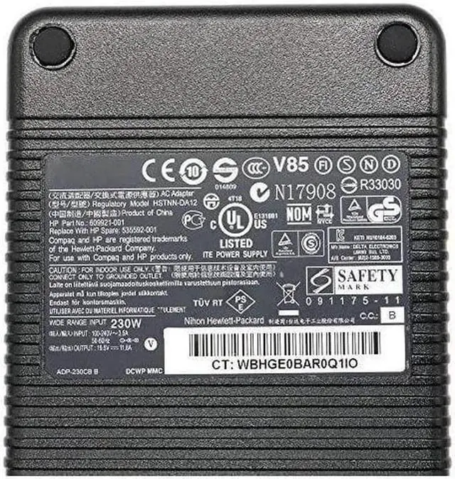 Alt view image 4 of 4 - Vszerda 230W Original for HP 19.5V 11.8A 609921-001 535592-001 For HP HSTNN-DA12 230W Power Adapter 8460W/8560W/8570W/8740W/8760W/8770W
