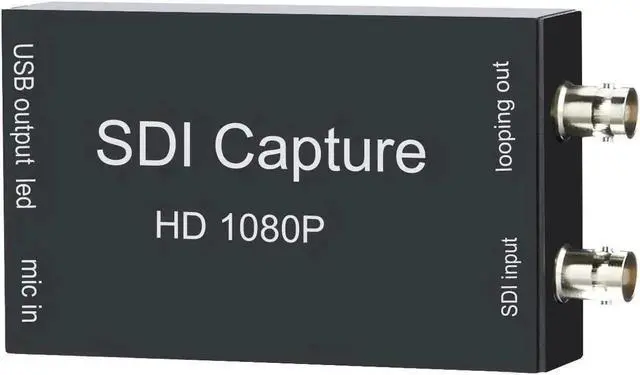 Main image of Vszerda SDI to USB Capture Card Video Converter Adapter 1080P SDI Input to USB 3.0 Output for Live Streaming Mini Converter SDI-Compatible Video and Audio to ComputersPlug and Play