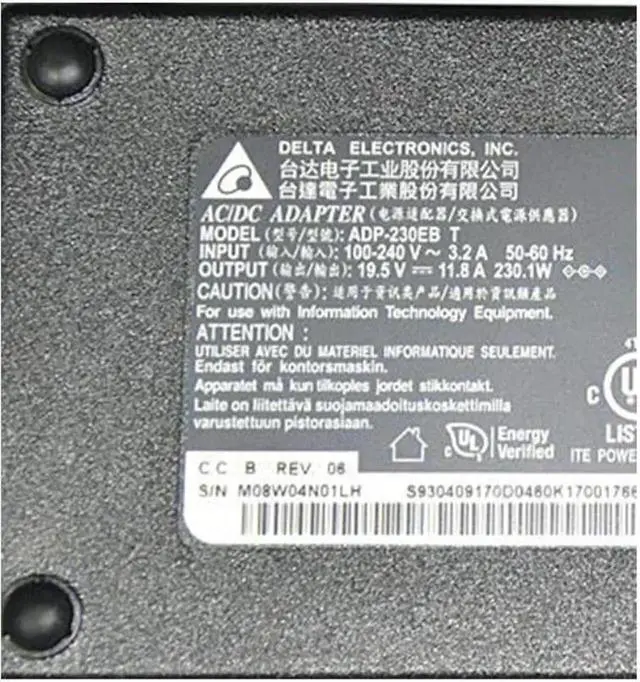 Alt view image 2 of 2 - Vszerda 19.5V 11.8A 230.1W 7.4x5.0mm DELTA ADP-230EB T Power Supply AC Adapter For 230W Laptop Charger