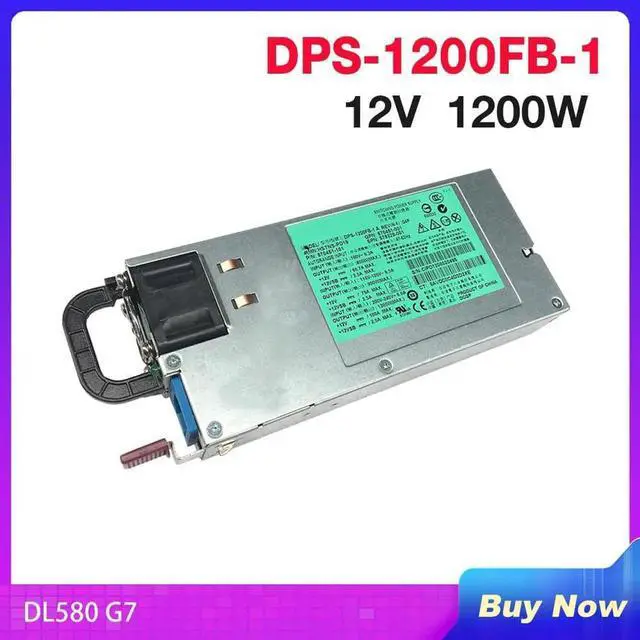 Alt view image 2 of 3 - Vszerda Server Power Supply For HP DL580 G7 DPS-1200FB-1 A HSTNS-PD19 579229-001 570451-001 570451-101 12V 100A 1200W