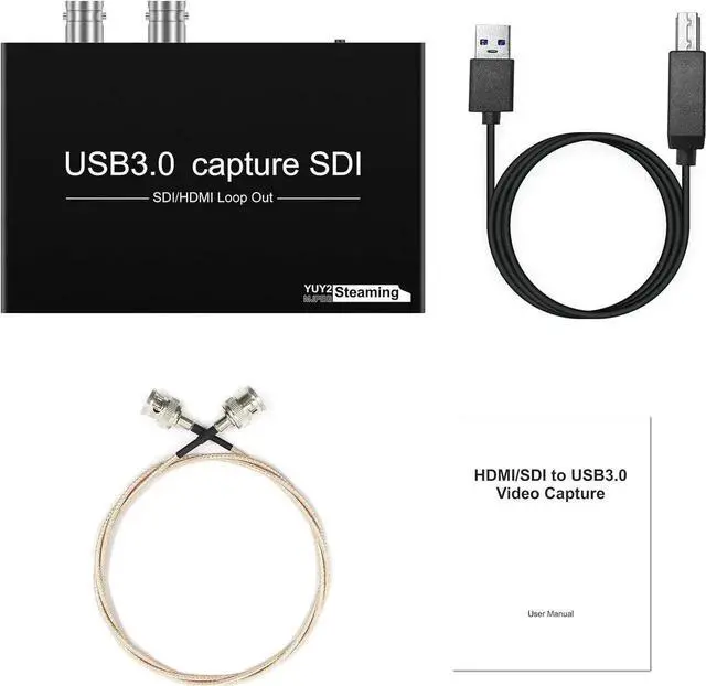 Alt view image 5 of 6 - Vszerda HDMI SDI to USB Capture Card USB3.0 1080P60fps SDI to HDMI Converter SDI Out&Audio Mixing,SDI2HDMI,SDI Game Video Capture Card