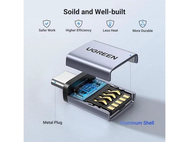 Alt view image 4 of 7 - Vszerda USB to USB C Adapter 2 Pack 10Gbps USB C Female to USB Male Adapter Thunderbolt Compatible with iPhone 16 15 MacBook iPad Galaxy MagSafe Watch 9/8