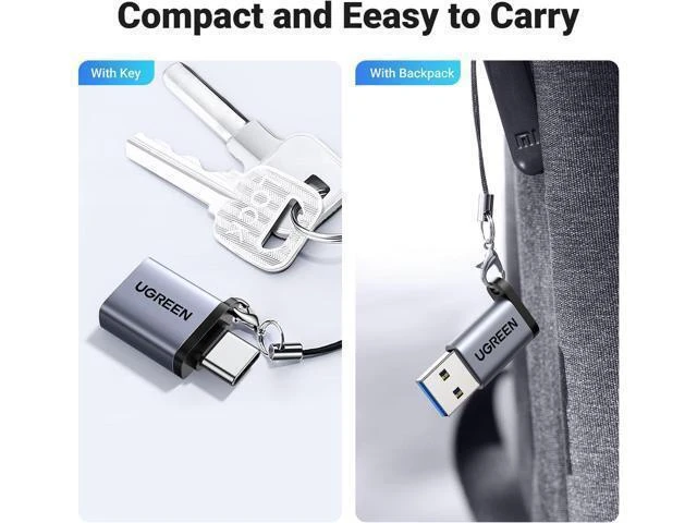Alt view image 7 of 7 - Vszerda USB to USB C Adapter 2 Pack 10Gbps USB C Female to USB Male Adapter Thunderbolt Compatible with iPhone 16 15 MacBook iPad Galaxy MagSafe Watch 9/8