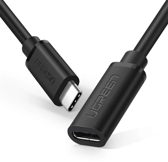 Main image of USB Type C Extension Cable - Extender 1.5FT Male to Female USB 3.2(10Gbps) Fast Charging Thunderbolt 3 Compatible with MacBook Pro iPad Pro Dell XPS Surface Nintendo Switch DJI Mavic Dongle Hub