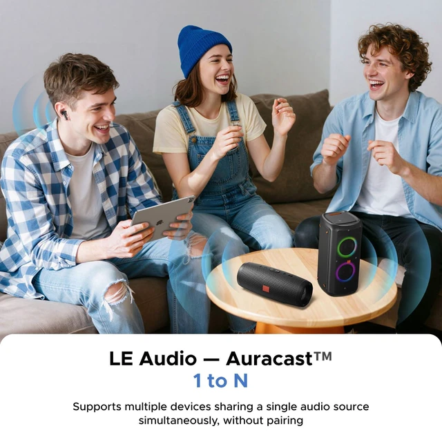 Alt view image 3 of 7 - USB-C Bluetooth Adapter for PS5, Gaming Consoles & PC, Bluetooth 6.0 Transmitter with LE Audio, aptX Adaptive/HD/aptX/SBC, Dual Pairing & One-to-Many Broadcast for Wireless Headphones Speakers