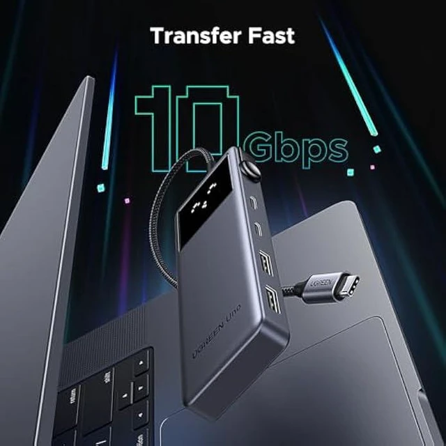 Alt view image 4 of 5 - Vszerda Uno 6 in 1 USB-C Hub with 10Gbps USB-C & USB-A Data Ports 4K@60Hz HDMI for MacBook Pro/Air, iPad Pro, Surface, XPS, Thinkpad and More.