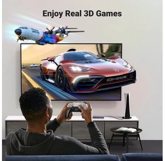Alt view image 4 of 7 - Vszerda HDMI Switch 5 in 1 Out 4K@60Hz, HDMI Splitter with Remote 5 Port Switcher Selector Box Support 3D CEC HDR HDCP2.2 Compatible with PS5/4/3 Xbox Nintendo Switch Roku TV Fire Stick Grey