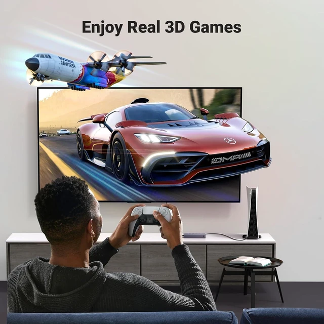 Alt view image 4 of 7 - Vszerda HDMI Switch 5 in 1 Out 4K@60Hz, HDMI Splitter with Remote 5 Port HDMI Switcher Selector Support 3D CEC HDR HDCP2.2 Compatible with PS5/4/3 Xbox Nintendo Switch Roku TV Fire Stick Grey