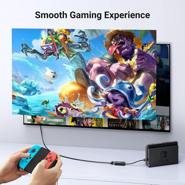 Alt view image 3 of 7 - Vszerda Ethernet Adapter USB to 10 100 Mbps Network Adapter RJ45 Wired LAN Adapter for Laptop PC Compatible with Nintendo Switch Wii Wii U MacBook Chromebook Surface Windows macOS Linux (Black)