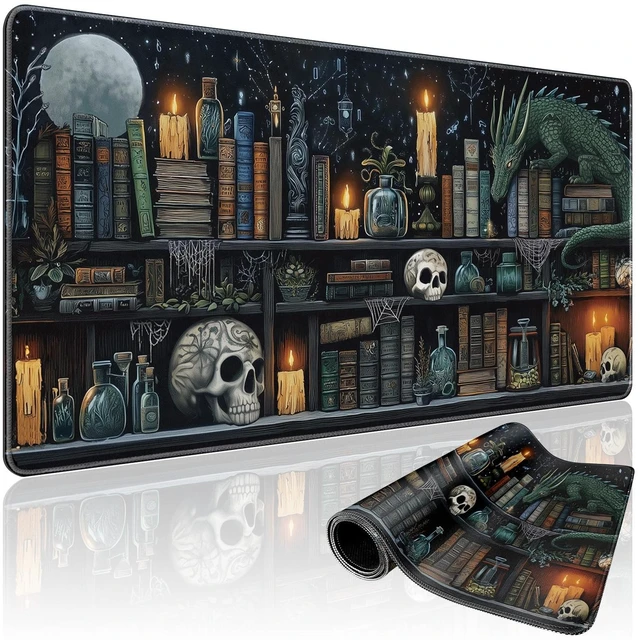 Main image of Vszerda Mystical Gothic Library Large Gaming Mouse Pad Desk Mat 31.5x15.7