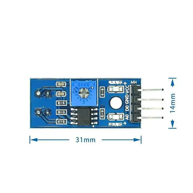 Alt view image 3 of 3 - Vszerda Infrared Reflectance Sensor Obstacle Avoidance Module Tracing Sensor Tracing Module for Diy Kit