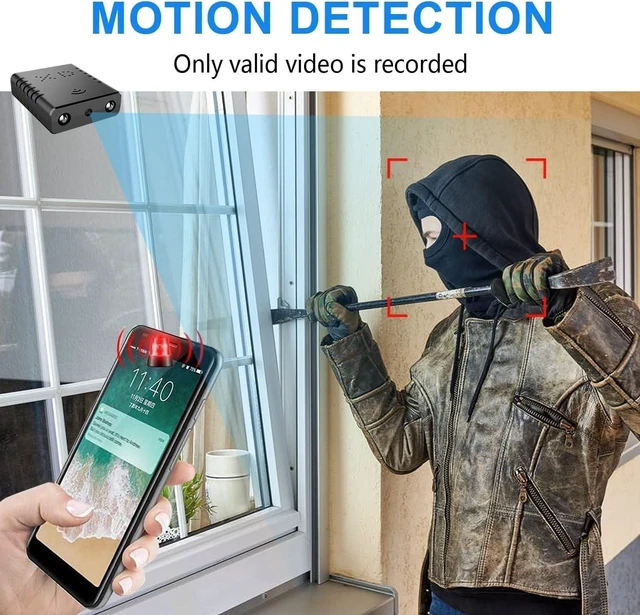 Alt view image 5 of 5 - Vszerda Smallest Wireless Hidden Camera,HD1080P Wireless Battery Camera,Portable Remote Camera,Nanny Cam,Baby Monitor with Night Vision,Motion Detection,Cloud Storage,Remote Viewing for iOS Andr