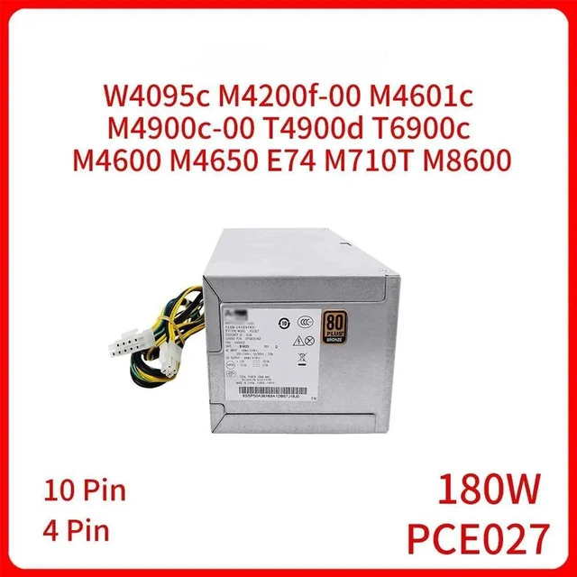 Main image of Vszerda 180W PCE027 Server Power Supply Adapter for W4095c M4200f-00 M4601c M4900c-00 T4900d T6900c 10PIN 4PIN