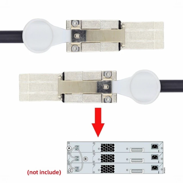 Alt view image 6 of 7 - Vszerda 20Gbps 40Gbps FlexStack Stacking Cable CAB-STK-E-0.5M Compatible for Catalyst 2960S 2960X 2960XR Networking Switch