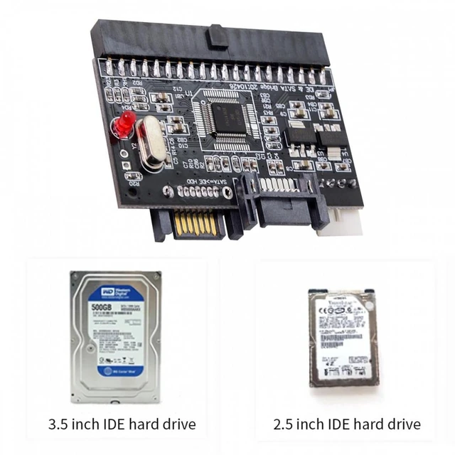 Alt view image 7 of 7 - Vszerda IDE 100 133 PATA to Dual Serial SATA 7PIN Adapter Reversible Converter for Hard Disk Drive