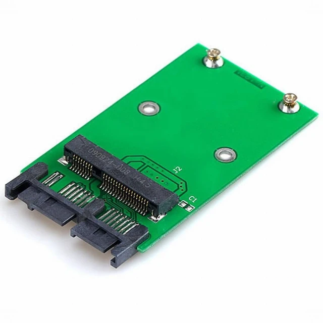 Alt view image 2 of 6 - Vszerda Mini PCI-E mSATA SSD to 1.8" Micro SATA 7+9 16pin Adapter Add on Cards PCBA for SSD Hard Disk