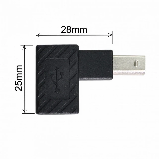 Alt view image 7 of 7 - Vszerda 4Pcs USB 2.0 B Type Male to Female Extension Adapter Horizontal Vertical Angled 90 Degree for Disk Scanner