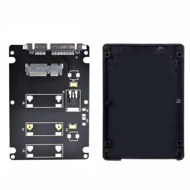Alt view image 2 of 7 - Vszerda Mini PCI-E mSATA SSD to 2.5" SATA Hard Disk Enclosure Case Converter Adapter for MSATA SSD