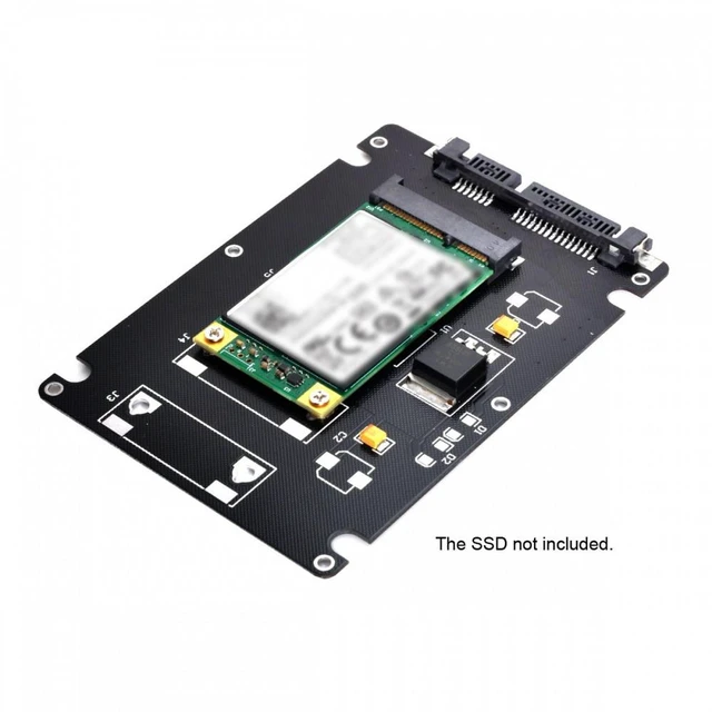 Alt view image 7 of 7 - Vszerda Mini PCI-E mSATA SSD to 2.5" SATA Hard Disk Enclosure Case Converter Adapter for MSATA SSD
