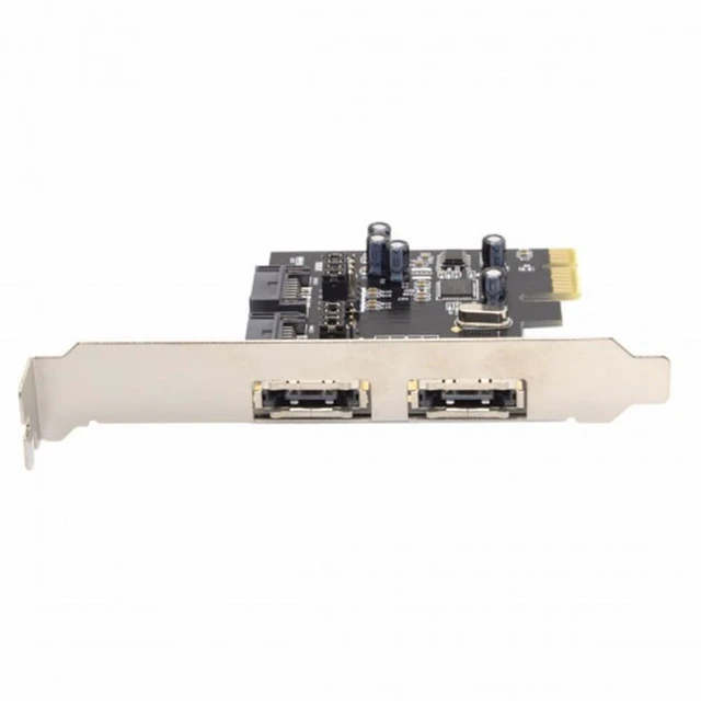 Alt view image 4 of 6 - Vszerda PCI-E To 4 Ports SATA 3.0 ESATA PCIE SATA3 6Gbps Expansion Card PCI-E Adapter