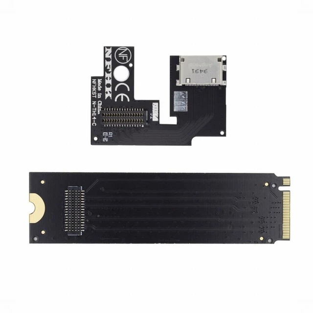 Alt view image 2 of 7 - Vszerda PCI-E 4.0 M.2 M-key to Oculink SFF-8612 SFF-8611 Host Adapter for ThinkBook 14+ External Graphics Card & SSD