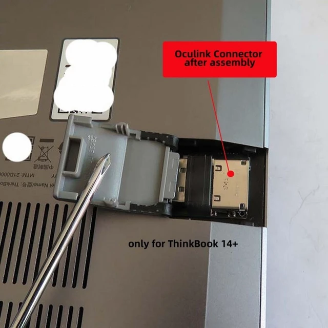 Alt view image 6 of 7 - Vszerda PCI-E 4.0 M.2 M-key to Oculink SFF-8612 SFF-8611 Host Adapter for ThinkBook 14+ External Graphics Card & SSD