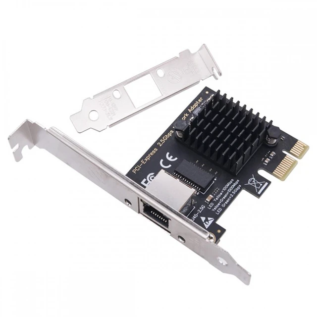 Main image of Vszerda 2500Mbps 2.5Gbps to PCI-E PCI Express 1x GBE Gigabit 1000Mbps Ethernet Network LAN Cable Adapter for Desktop Motherboard