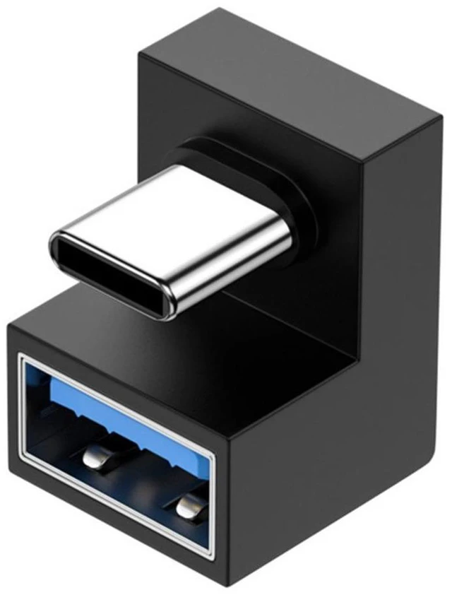 Main image of Vszerda 360 Degree Up Down Angled Type-C USB-C OTG to USB 3.0 Female Extension Adapter for Cell Phone Tablet