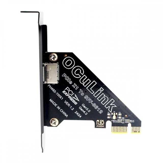 Main image of Vszerda PCI-Express 4.0 PCIE 1x to Oculink SFF-8612 SFF-8611 Host Card for U.2 SSD eGPU External Graphics Card Dock
