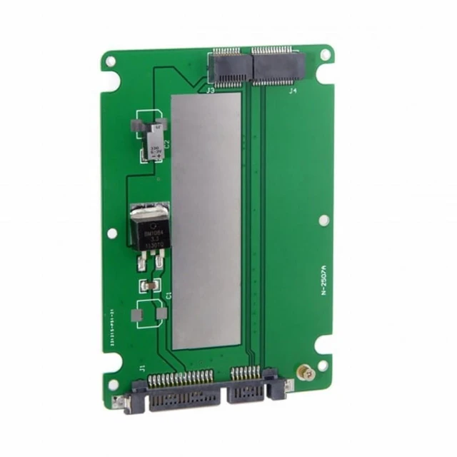 Alt view image 2 of 7 - Vszerda 2.5" SATA 22pin to MAC A1425 A1398 MC975 MC976 MD212 MD213 ME662 ME664 ME665 SSD Disk Case Enclosure White