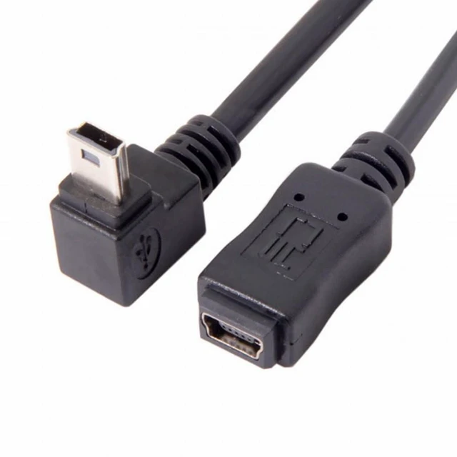 Main image of Vszerda GPS Mini USB 5P 90D Down Direction Angled Male to 5p Female Extension Cable 0.2M