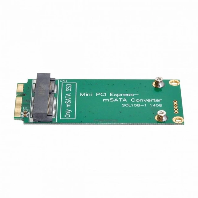 Alt view image 2 of 7 - Vszerda 30x50mm mSATA Adapter to 30x70mm Mini PCI-e SATA SSD for Eee PC 1000 S101 900 901 900A T91