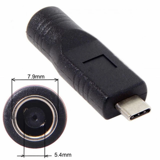 Main image of Vszerda 65W PD DC Power Jack 7.9*5.4mm Input to Type-C USB-C Power Plug Charge Adapter for Laptop Phone