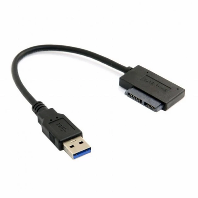 Alt view image 4 of 5 - Vszerda USB 3.0 to 7+6 13pin Slimline Sata Adapter Cable for Laptop Cd DVD Rom Optical Drive