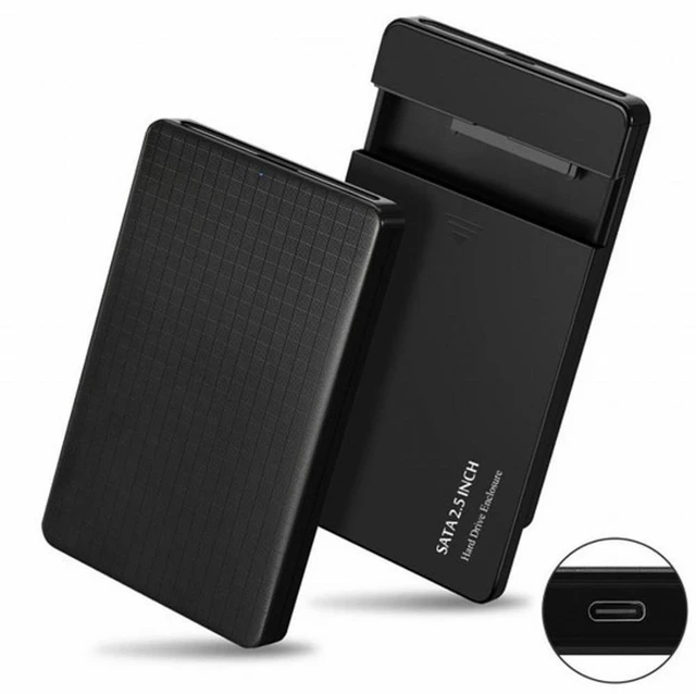 Main image of Vszerda 5Gbps Type-C USB-C to 2.5 Inch SATA SSD HDD External Hard Disk Enclosure for Laptop PC (Black)
