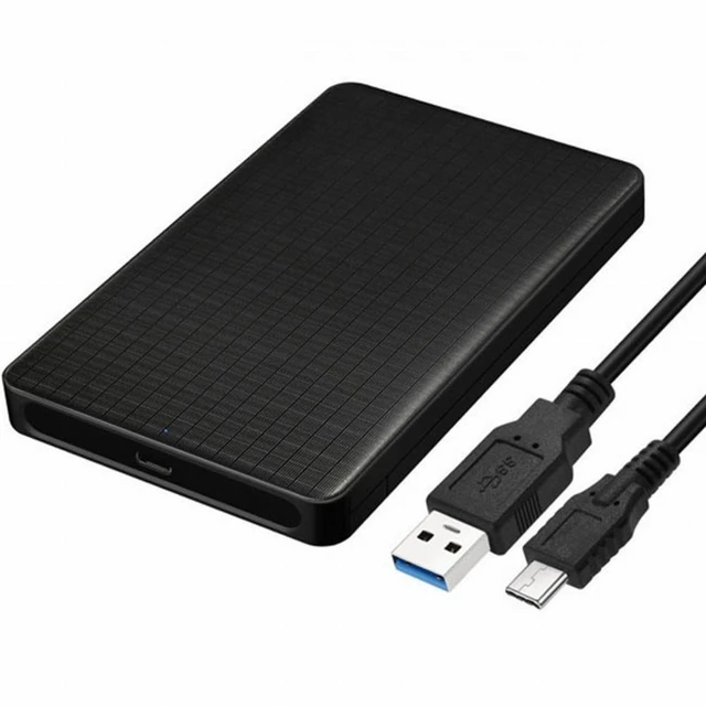 Alt view image 2 of 5 - Vszerda 5Gbps Type-C USB-C to 2.5 Inch SATA SSD HDD External Hard Disk Enclosure for Laptop PC (Black)