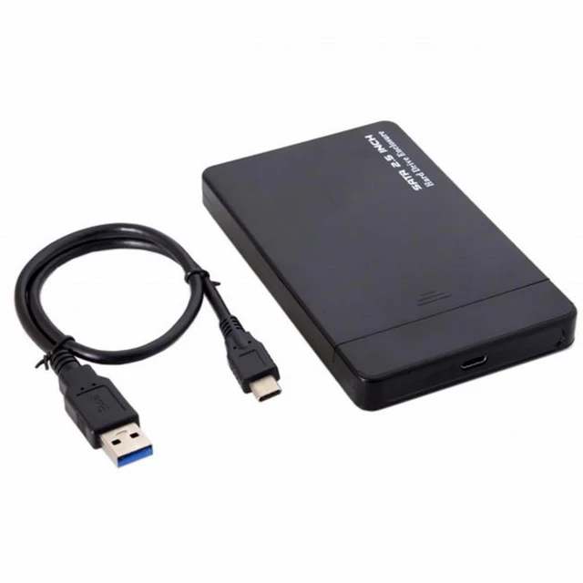 Alt view image 5 of 5 - Vszerda 5Gbps Type-C USB-C to 2.5 Inch SATA SSD HDD External Hard Disk Enclosure for Laptop PC (Black)