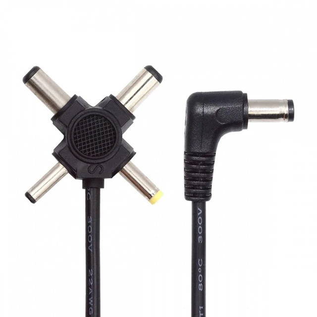 Main image of Vszerda DC 5.5mm Plug to 4-in-1 DC 5V 5.5x2.5mm 5.5x2.1mm 4.0x1.7mm 3.5x1.3mm Power Plug Barrel Connector Charge Cable