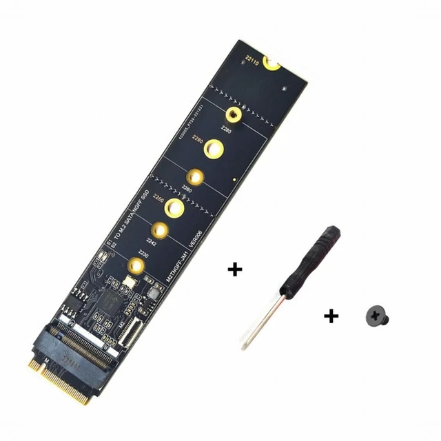 Alt view image 2 of 7 - Vszerda SATA NGFF Key B+M SSD to NVME M-key Motherboard Desktop Adapter Converter SSD Card JMB582 2280